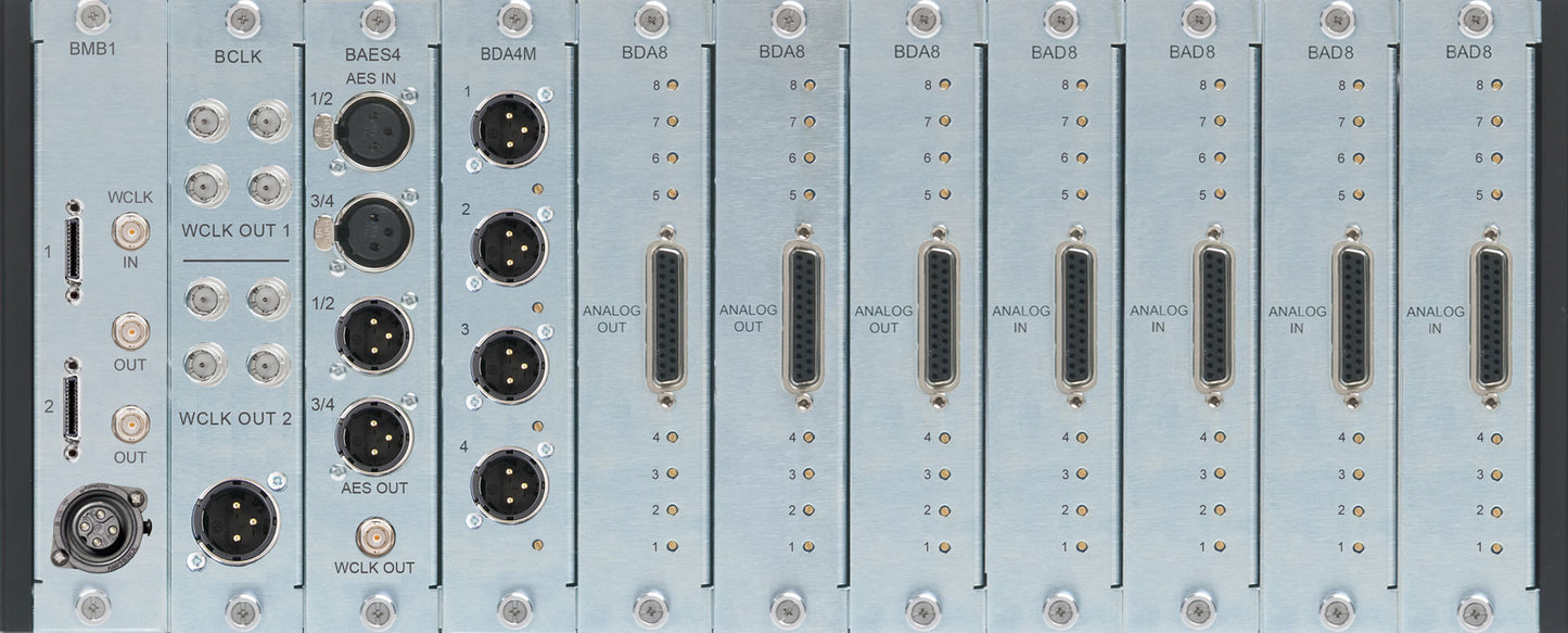 Burl Audio B80 Mothership chassis loaded with cards
