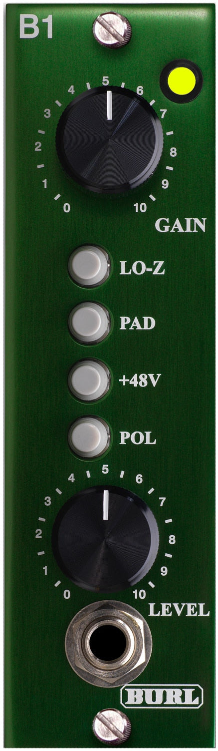 Burl Audio B1 500-Series Mic Preamp Frontplatte
