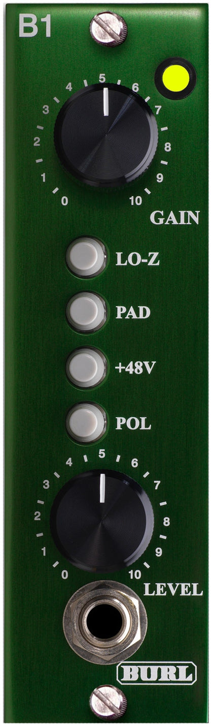 Burl Audio B1 500-Series Mic Preamp Frontplatte