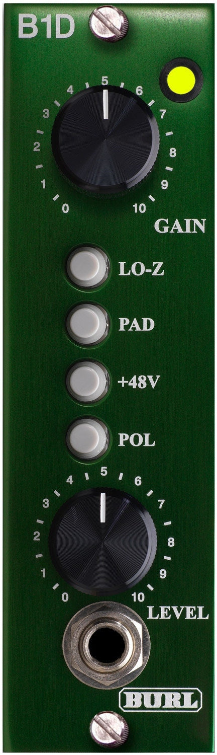 Burl Audio B1D 500-Series Mic Preamp Frontplatte
