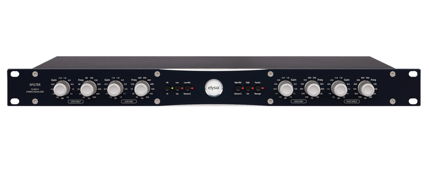 Elysia xfilter 19 inch Rack - Front