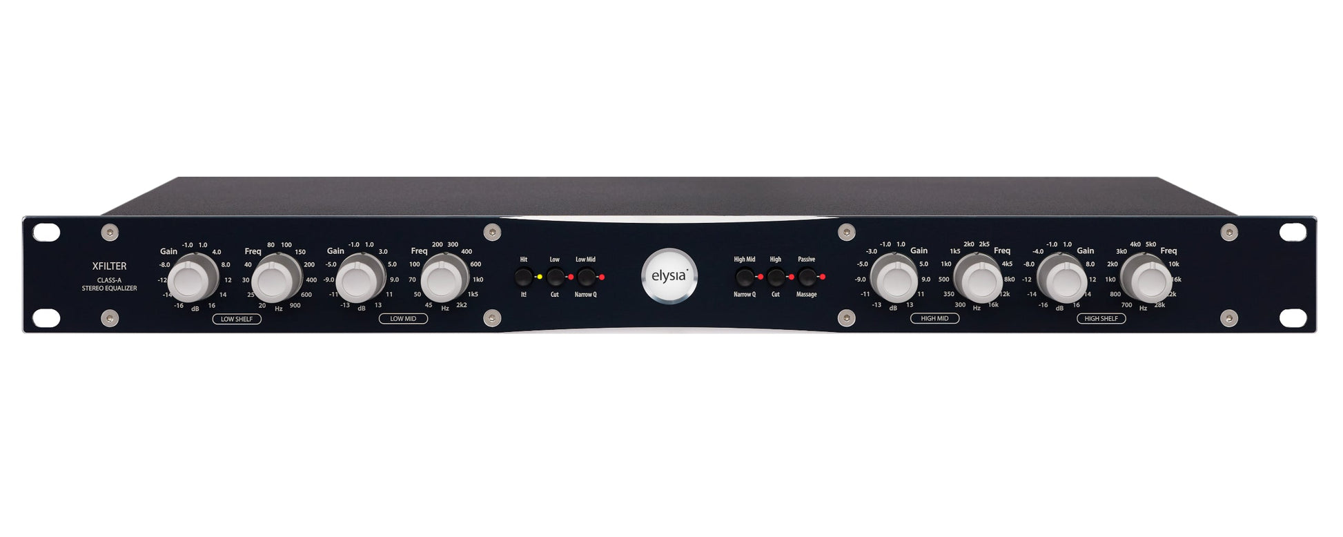 Elysia xfilter 19 inch Rack - Front
